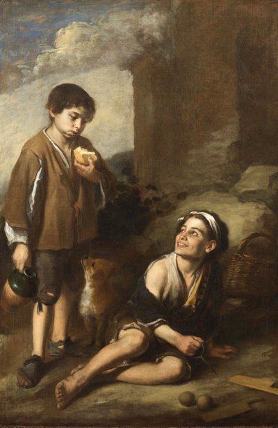 Uitnodiging voor een Ringenspel (Dulwich Picture Gallery) door Bartolomé Esteban Murillo